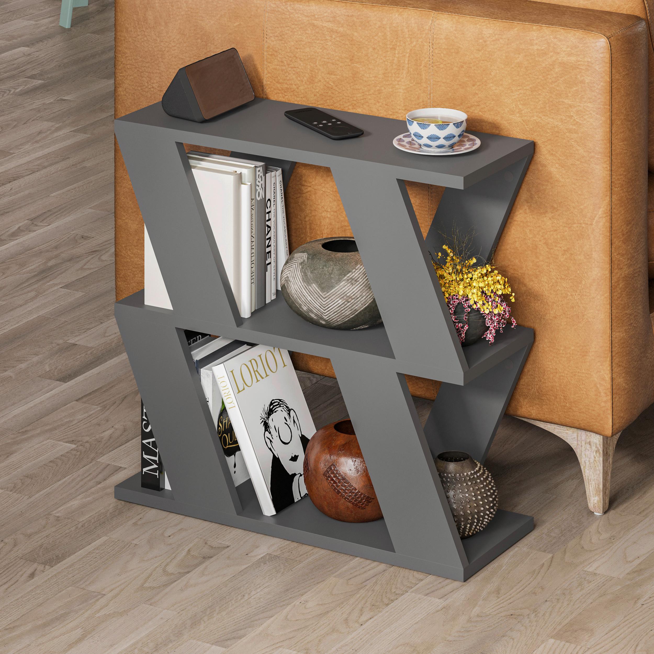Mizica Lazena - antracit, Design, leseni material (60/56/22cm) - Livetastic