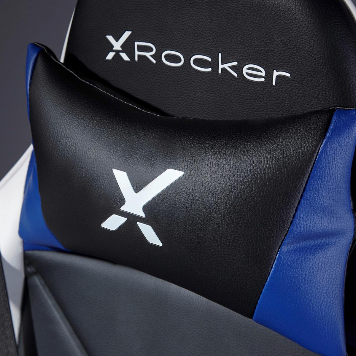 Gamingsessel Agility ca. 59,9x122x66cm Blau/Schwarz - Blau/Schwarz, MODERN, Kunststoff/Textil (59,9/122/66cm) - X Rocker