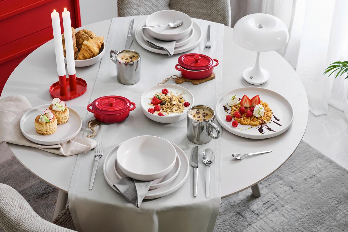 Veioză cu acumulator Retro - alb/culoare crom, Modern, plastic/metal (19,5/24cm) - Mömax