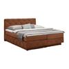 Boxspringbett Cordoba Rostfarben ca. 180x200cm - Rostfarben/Schwarz, KONVENTIONELL, Holz/Holzwerkstoff (180/200cm) - Premium Living
