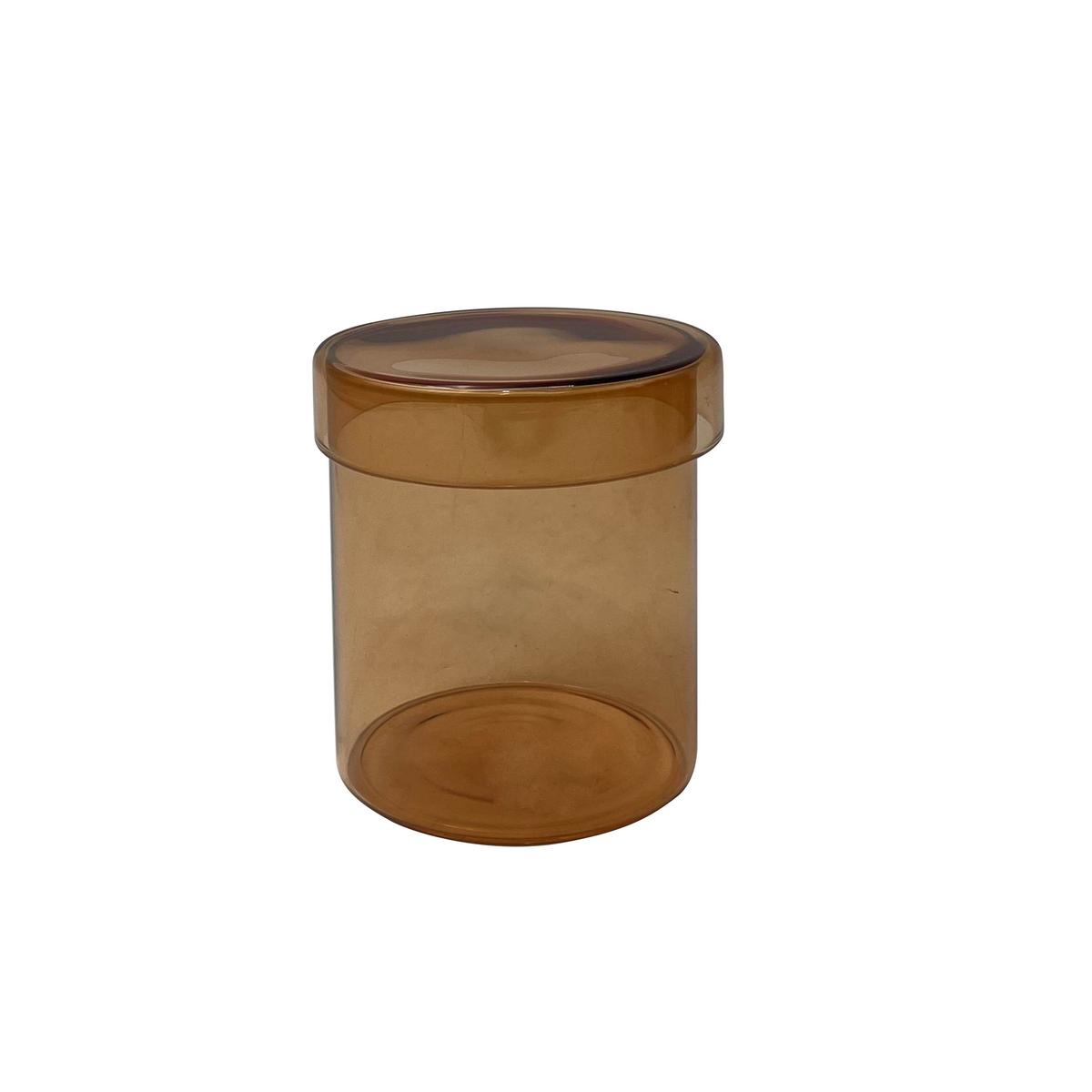 Recipient decorativ ASRA -PAZ- - maro, sticlă (9,5/10cm) - Modern Living