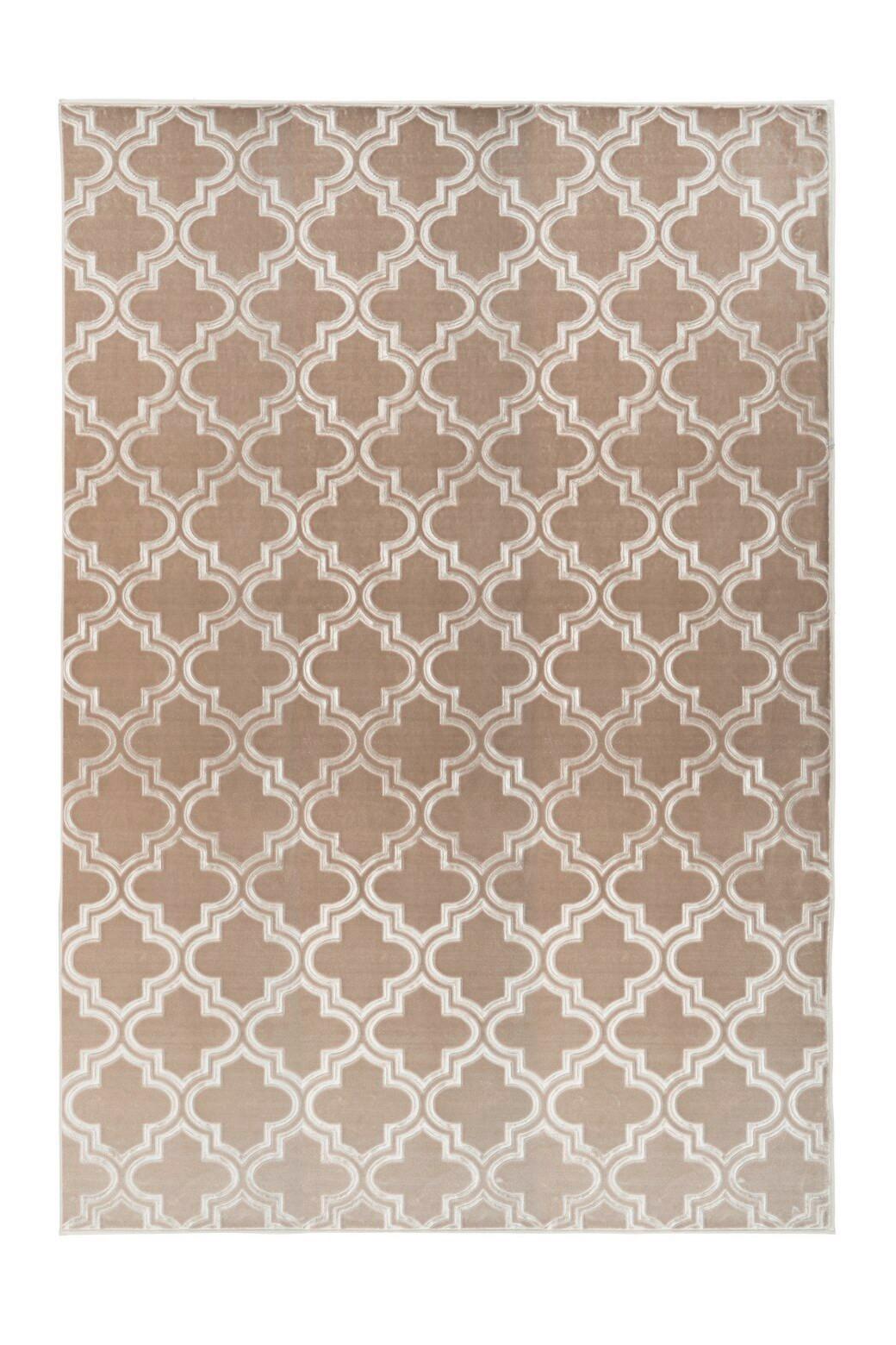 Flachwebeteppich Monroe 100 Taupe - Taupe, Konventionell, Textil (120/170cm) - Kayoom