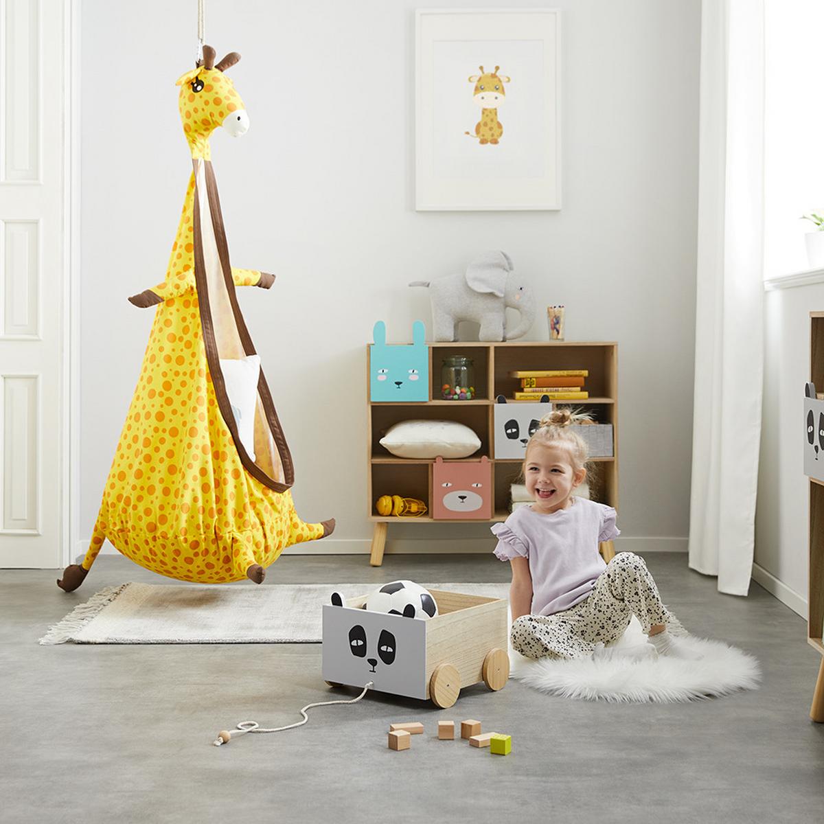 Spielzeugkiste Lanny Grau Echtholz/MDF mit Rollen - Naturfarben/Grau, MODERN, Holz (32/23/30cm) - Bessagi Kids