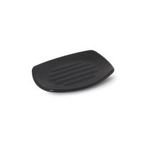 Seifenschale Melrina aus Steinzeug in Schwarz - Schwarz, KONVENTIONELL, Keramik (13,5/9,7/1,9cm) - Modern Living