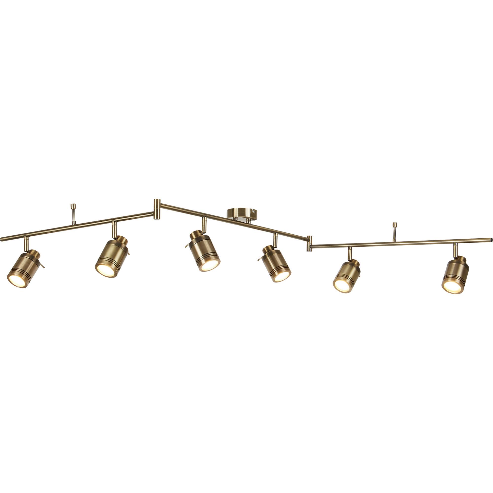 Mennyezeti Lámpa Samson 6lt 6606ab - Konventionell, üveg/fém (19,5/13/180cm)