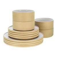 Jedilni Servis Futuro White Sand, 12-Delni - bela/peščene barve, Trend, keramika - Creatable