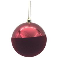 Christbaumkugel Rot - Rot, Konventionell, Kunststoff (10cm) - Mömax
