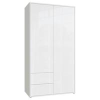 Omara S Klasičnimi Vrati Alice, Bela - bela/visoki sijaj, Trend, leseni material (115/214/60cm) - Carryhome