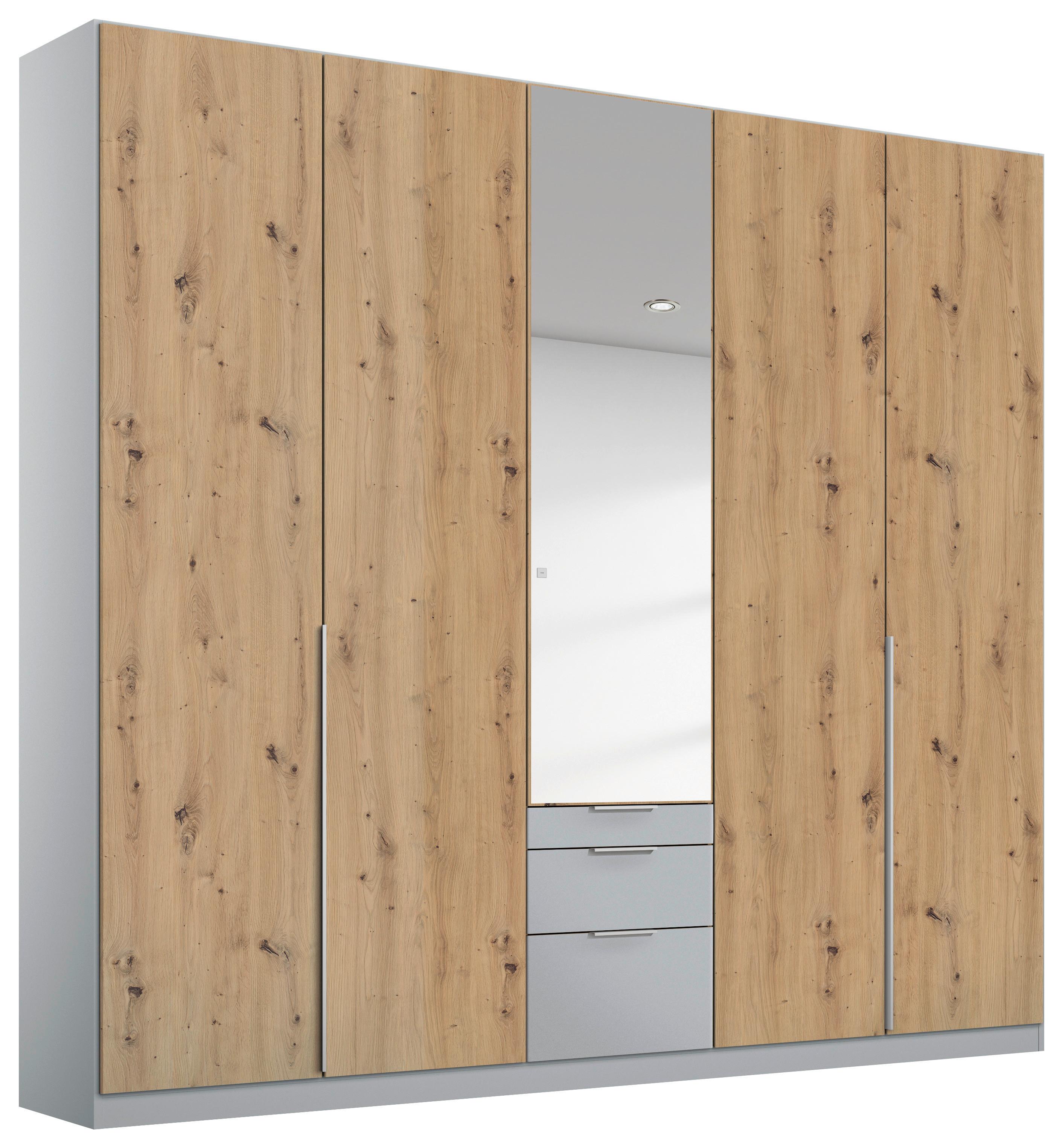 DULAP USI ROTATIVE ALABAMA - argintiu/gri deschis, Modern, material pe bază de lemn (226/229/54cm)