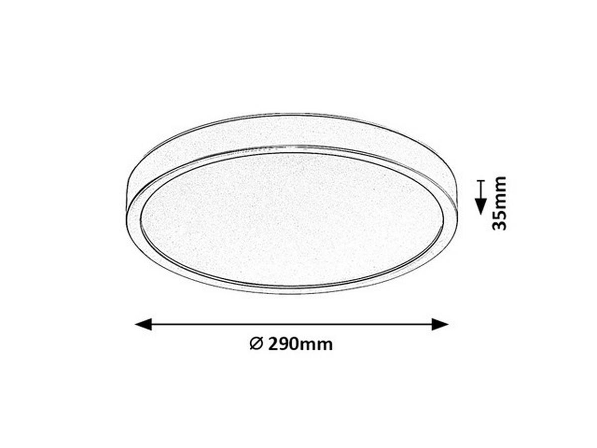 Kültéri Mennyezeti Lámpa Maurec - barna, műanyag (29cm)
