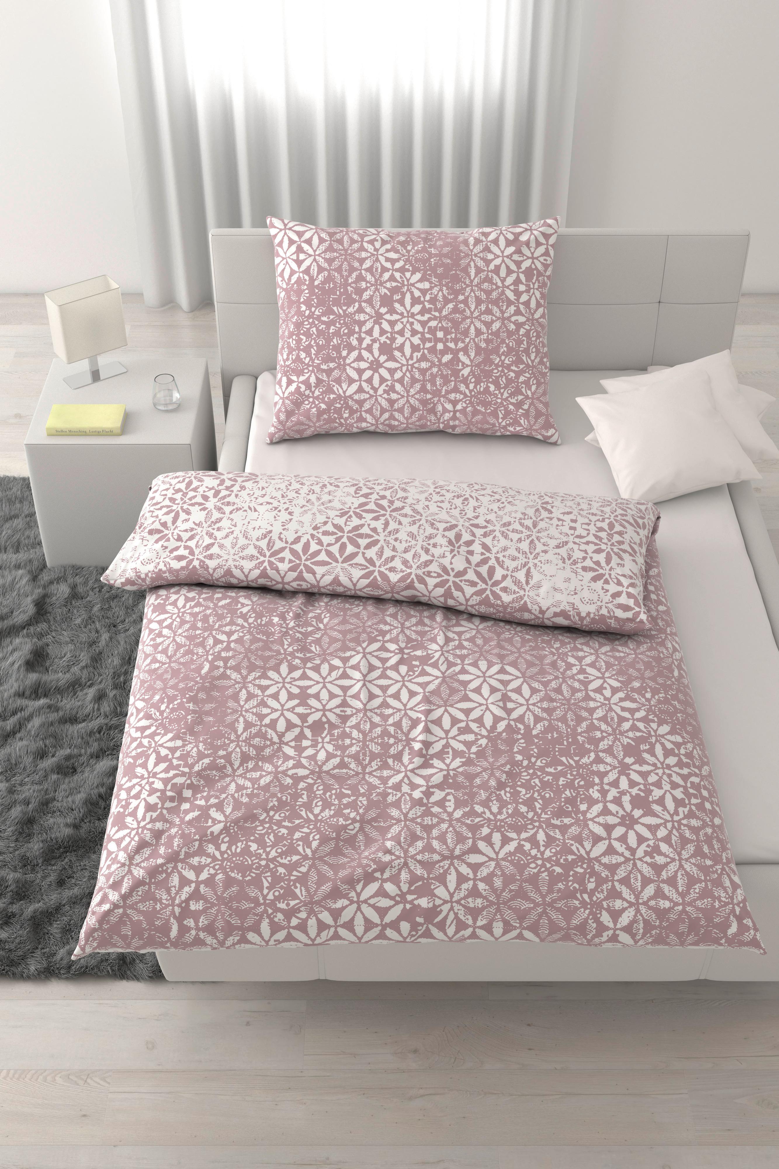 Lenjerie de pat Daniela cca. 50x70/140x200 cm - violet, Konventionell, textil (140/200cm) - Mömax