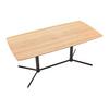 MATBORD VALLETTA - svart/ekfärgad, Modern, metall/trämaterial (160/90/76cm) - Premium Living