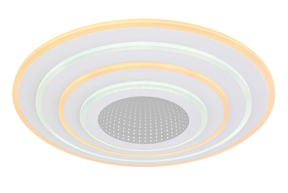 LED-Deckenleuchte Jocelyn in Opal/Weiß max. 40 Watt - Opal/Weiß, Kunststoff/Metall (42/6,7cm)