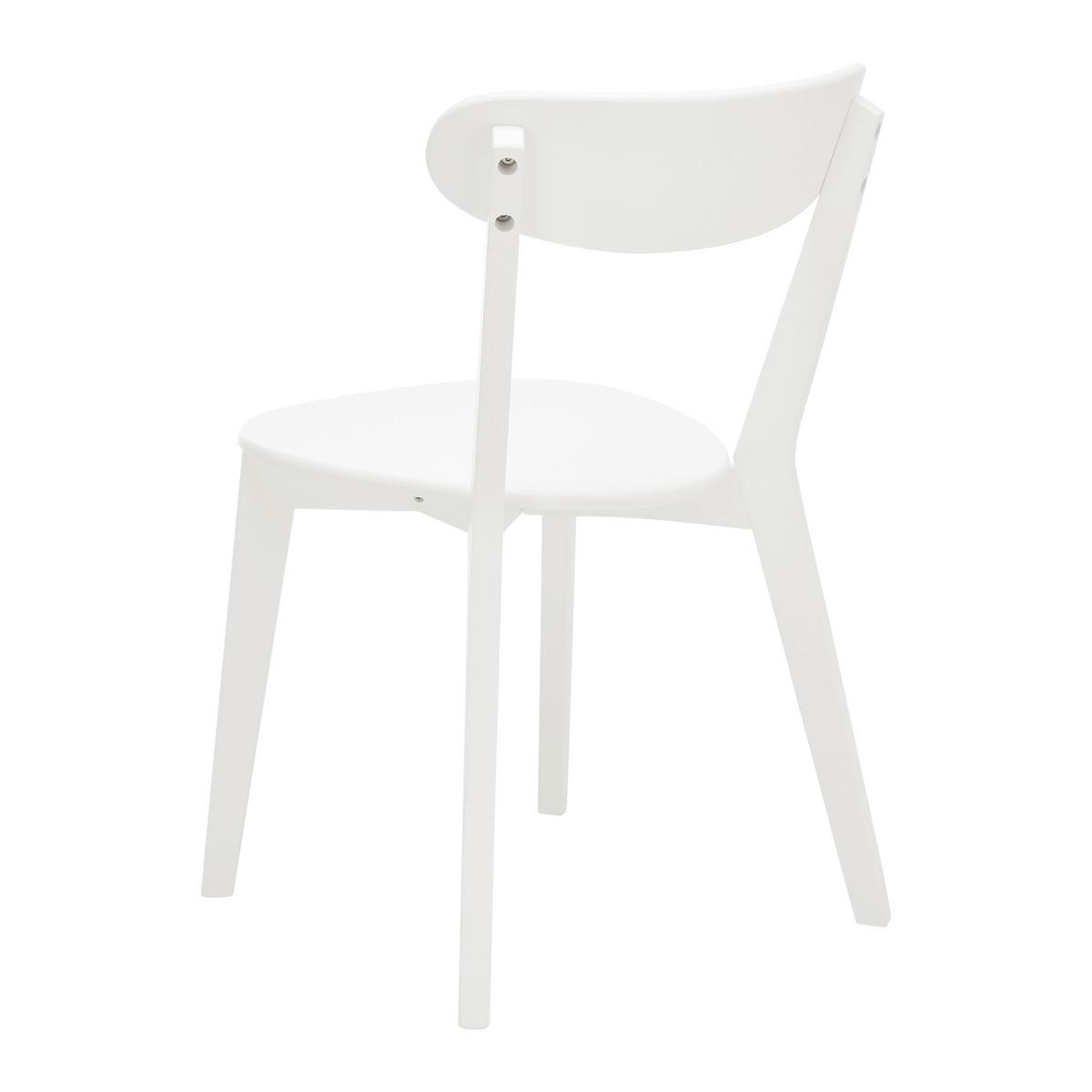 ZESTAW KRZESEŁ LORCA - biały, Modern, drewno (45/79/52cm) - Bessagi Home