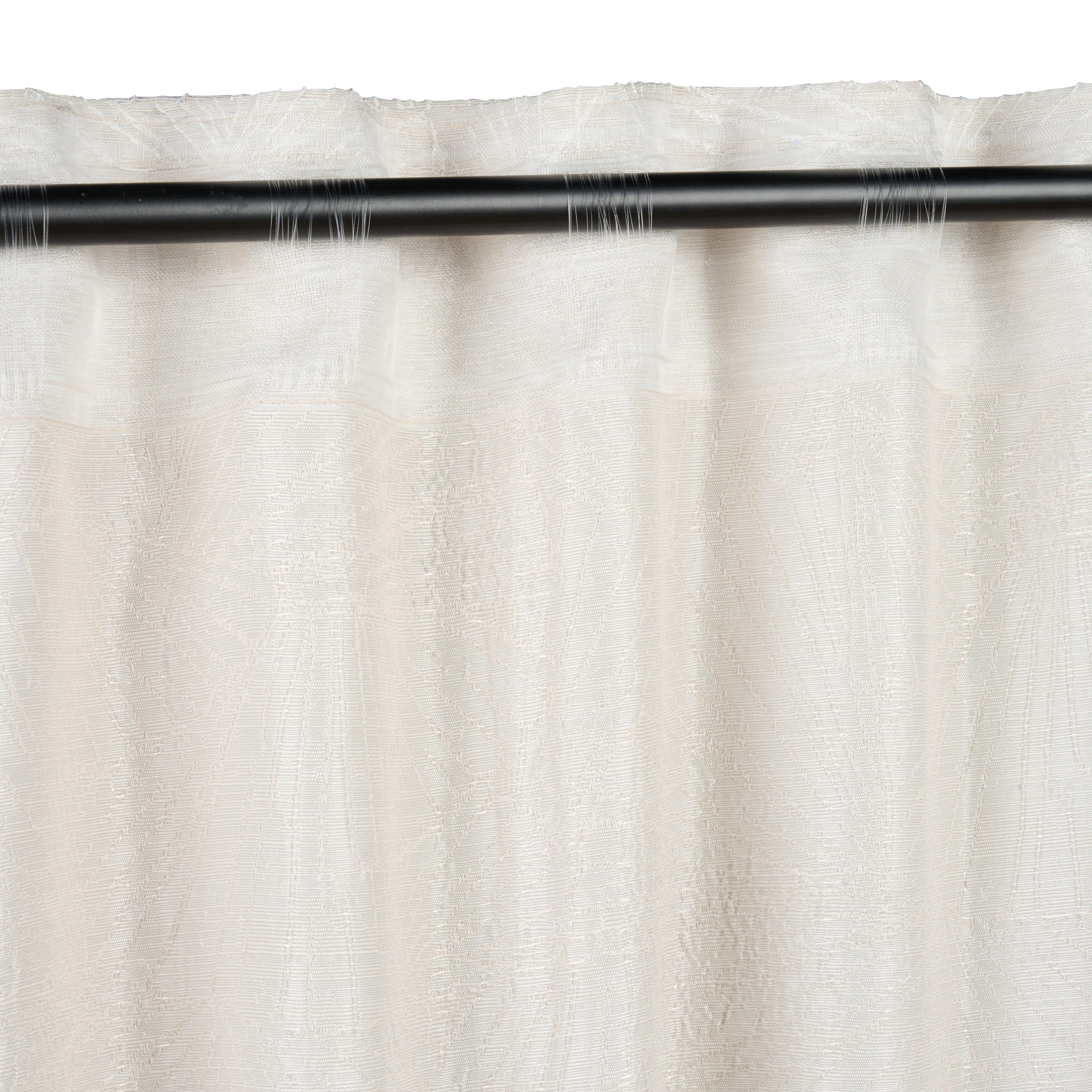 Fertigvorhang Alvis Sandfarben ca. 140x245cm - Sandfarben, ROMANTIK / LANDHAUS, Kunststoff (140/245cm) - Premium Living