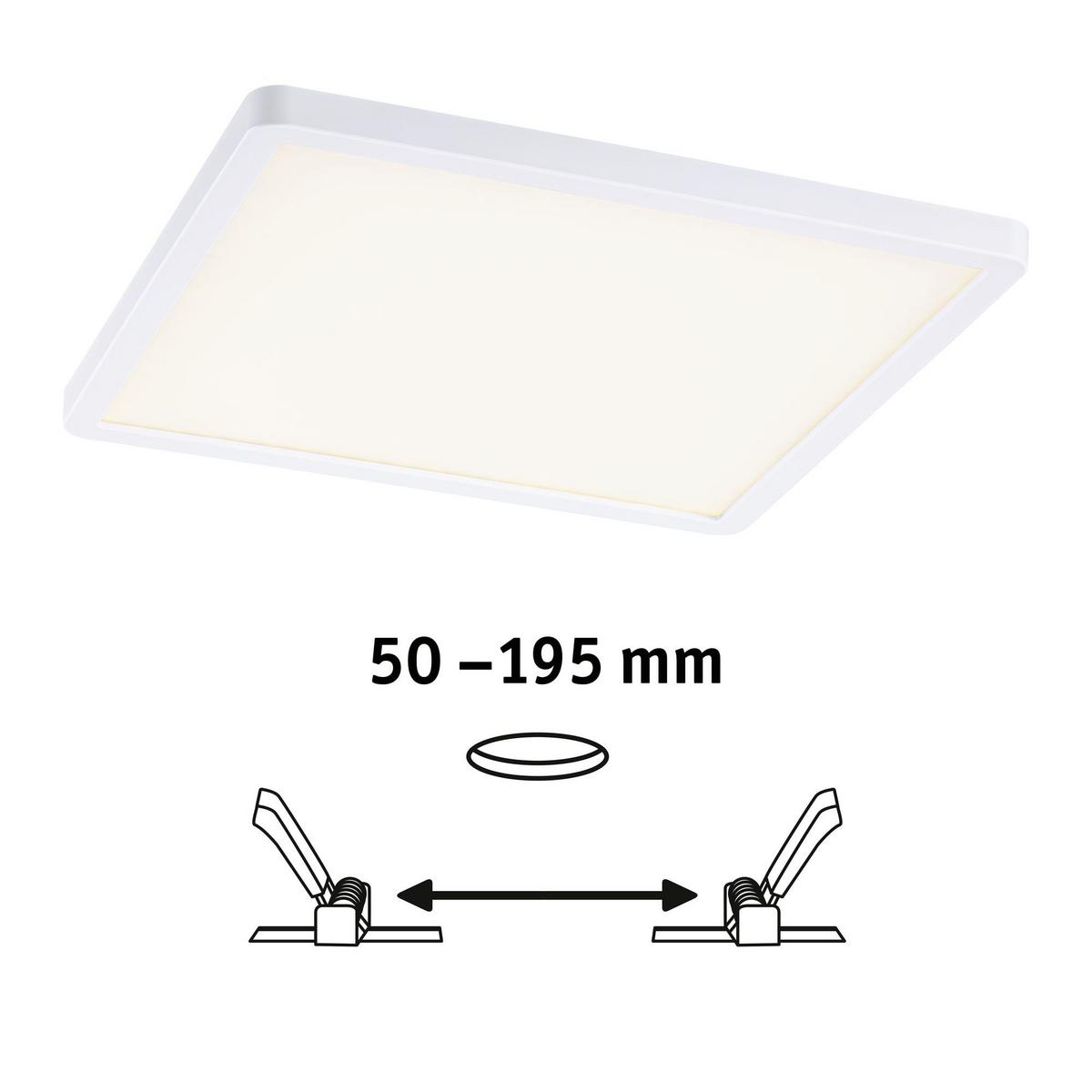 LED-Deckenleuchte Areo VariFit in Weiß max. 15 Watt - Weiß, Basics, Kunststoff (23/23cm) - Paulmann