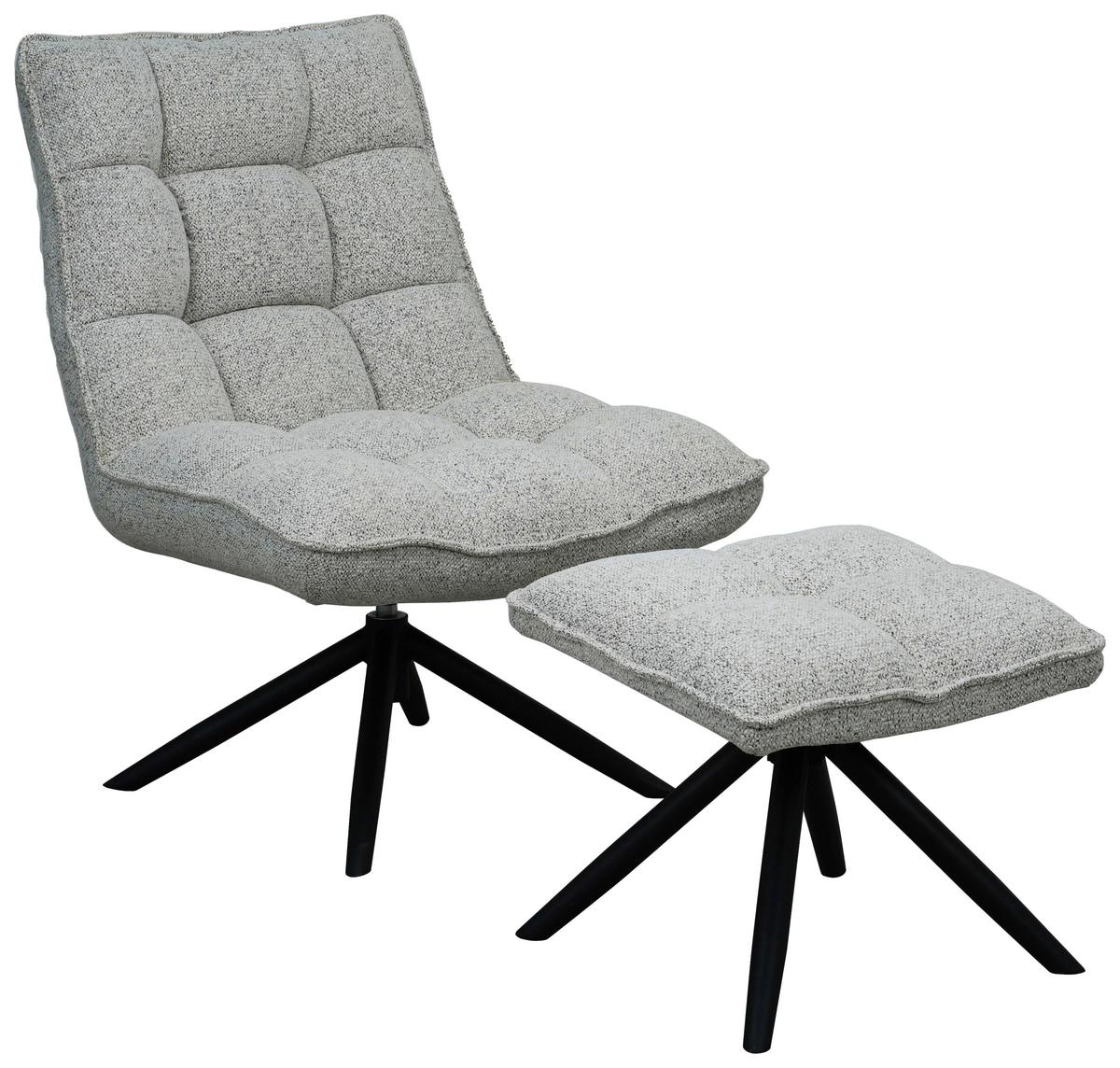 Fotoliu ISOLA - grej/negru, Modern, lemn/metal (71/99/85cm) - Mömax