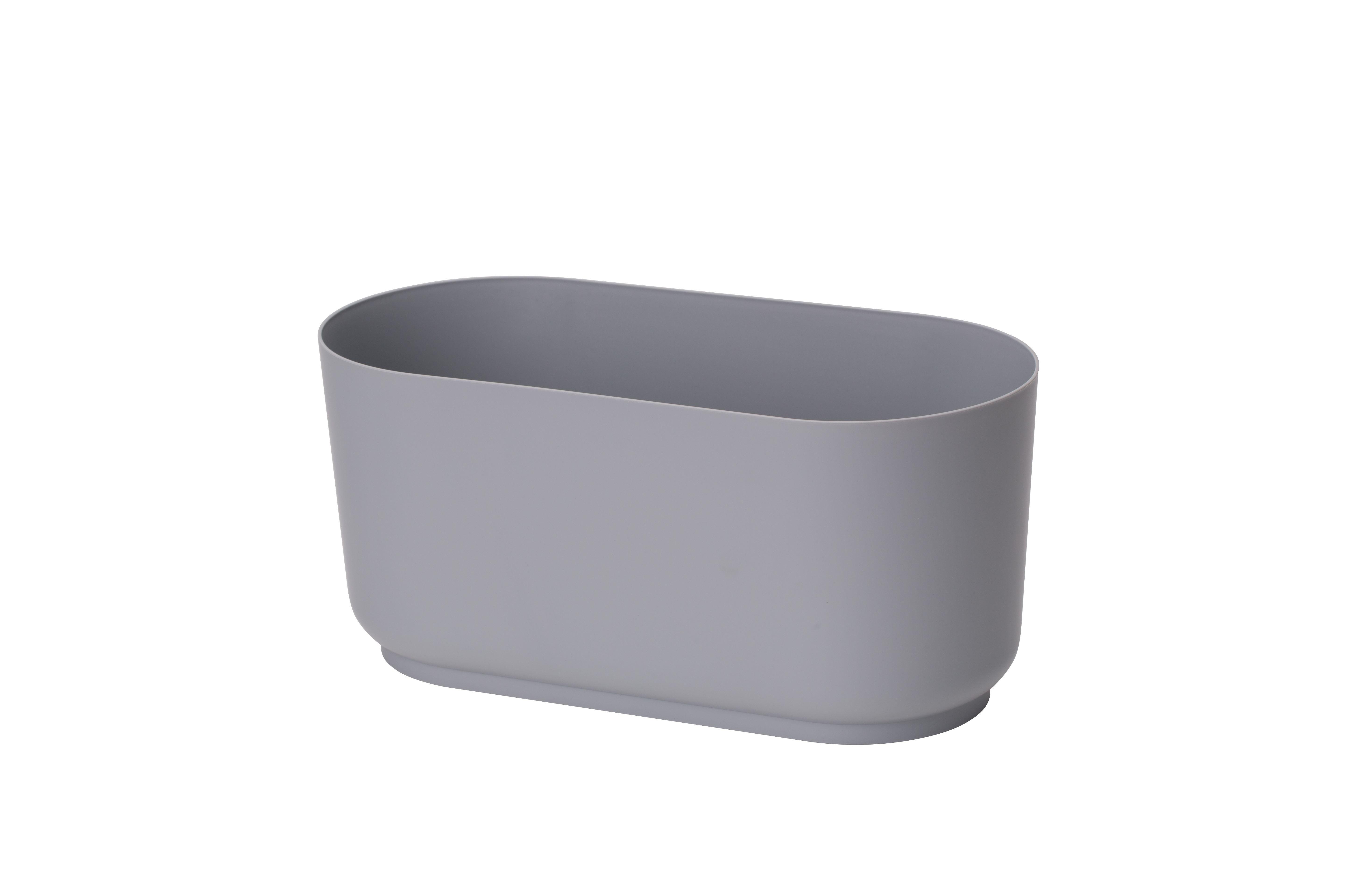 Kaspó Siena Eco Box 27 - szürke, Konventionell, műanyag (27/13,1/13,2cm) - Mömax