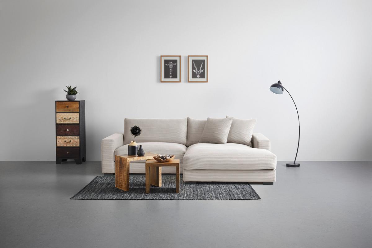 Wohnlandschaft Pedro in Taupe - Taupe, MODERN, Textil (265/83/180cm) - Mömax