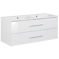 Waschtischkombi "B.Clever" , weiß - Weiß, MODERN, Holzwerkstoff/Kunststoff (120,0cm) - MID.YOU