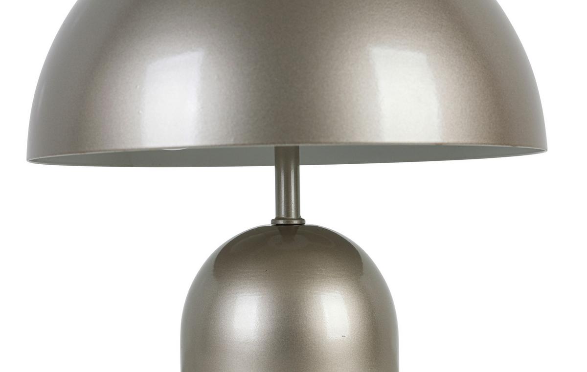 Tischleuchte Cesar Champagnerfarben max. 25 Watt - Champagner, MODERN, Kunststoff/Metall (23/23/30cm) - Mömax