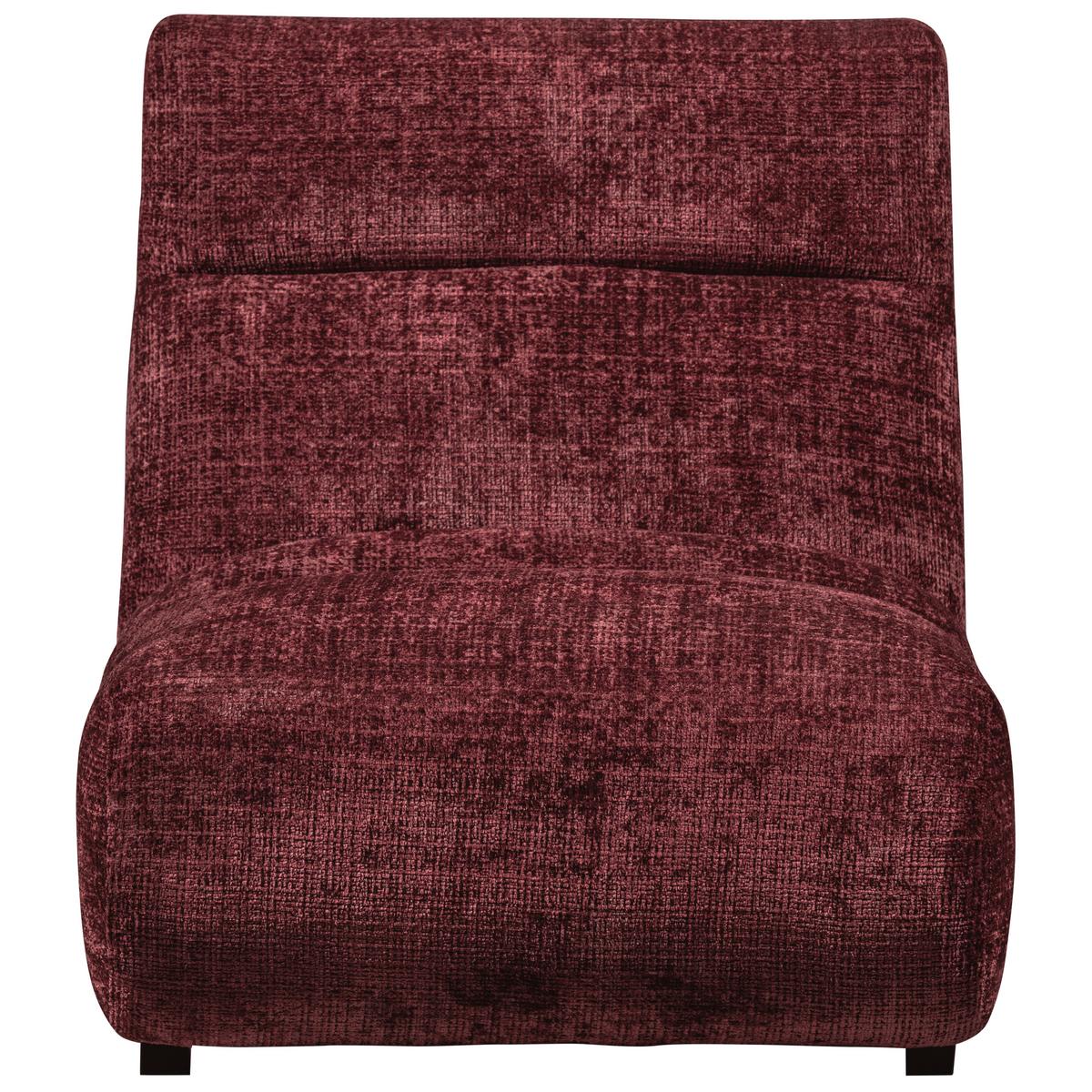 Sessel Observe Aubergine B: 75 cm - Aubergine/Schwarz, Design, Kunststoff/Textil (75/82/96cm) - Livetastic