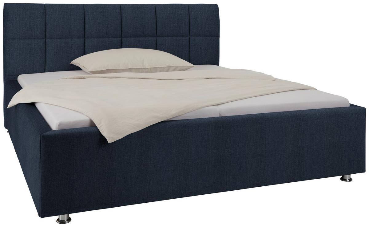 Oblazinjena Postelja Bogner, 180x200, Antracit - barve kroma/antracit, Konvencionalno, tekstil (180/200cm) - Premium Living