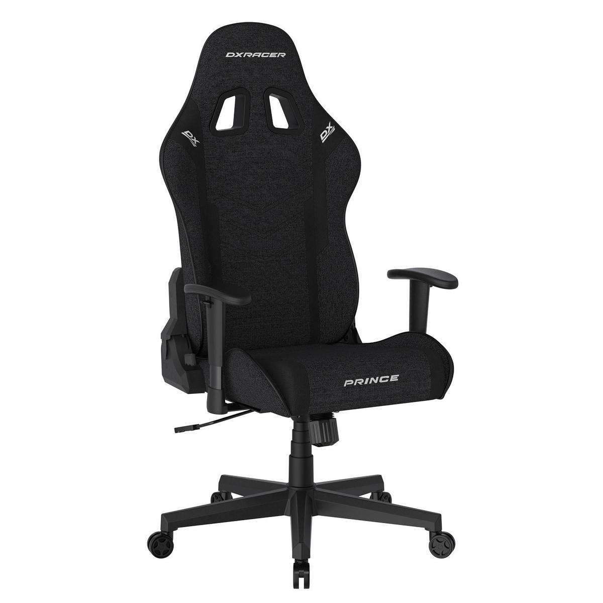Gamingstuhl Prince Schwarz - Schwarz/Weiß, KONVENTIONELL, Kunststoff/Textil (70/132/70cm) - Dxracer