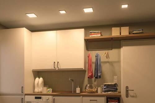 LED-Paneel Areo VariFit in Weiß max. 6,5 Watt - Weiß, Design, Kunststoff (11,8/11,8/5cm) - Paulmann