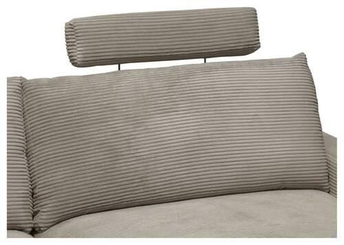 Naslon Za Glavu Cora - sivo-bež, Moderno, metal/tekstil (63/57/40cm) - Mömax