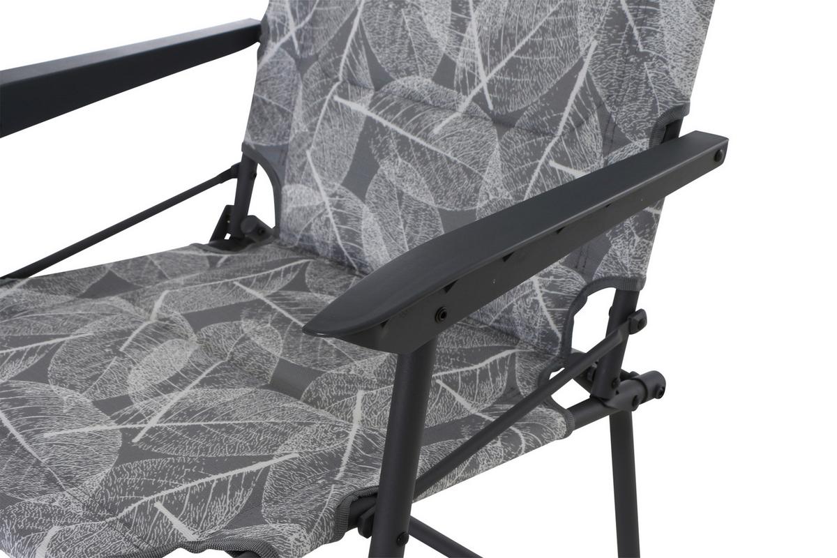 Campingsessel klappbar mit Armlehnen - Anthrazit/Grau, KONVENTIONELL, Textil/Metall (55/99/73cm) - Siena Garden
