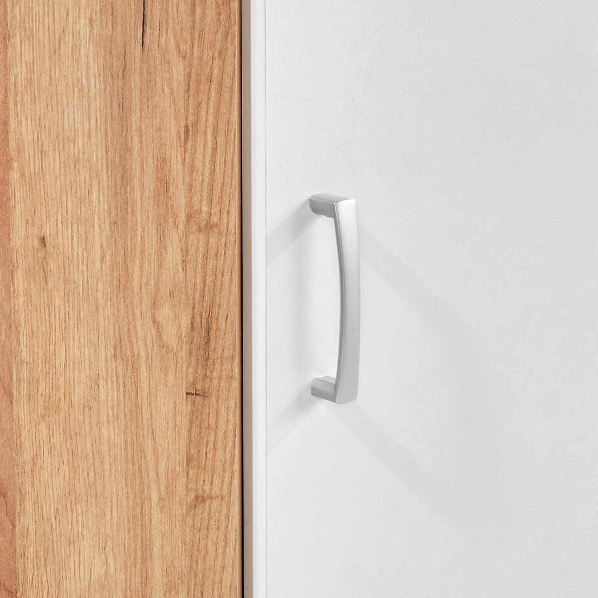 Dulap auxiliar superior Tio - alb/culoare lemn stejar, Konventionell, material pe bază de lemn (80/80cm) - Modern Living