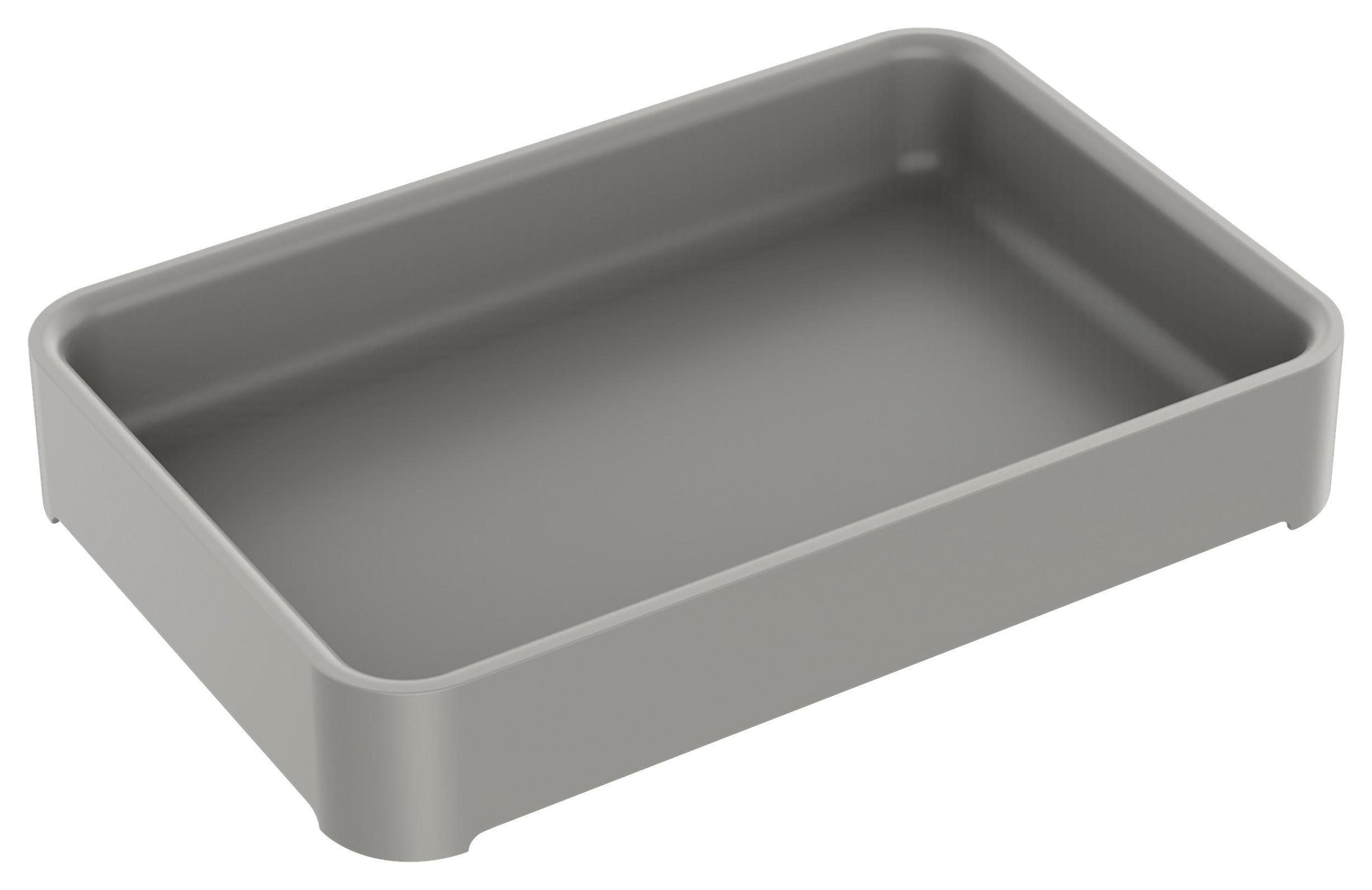 BESTICKLÅDA LIS -EXT- - grå, Modern, plast (28,6/19,1/4,8cm) - Mömax