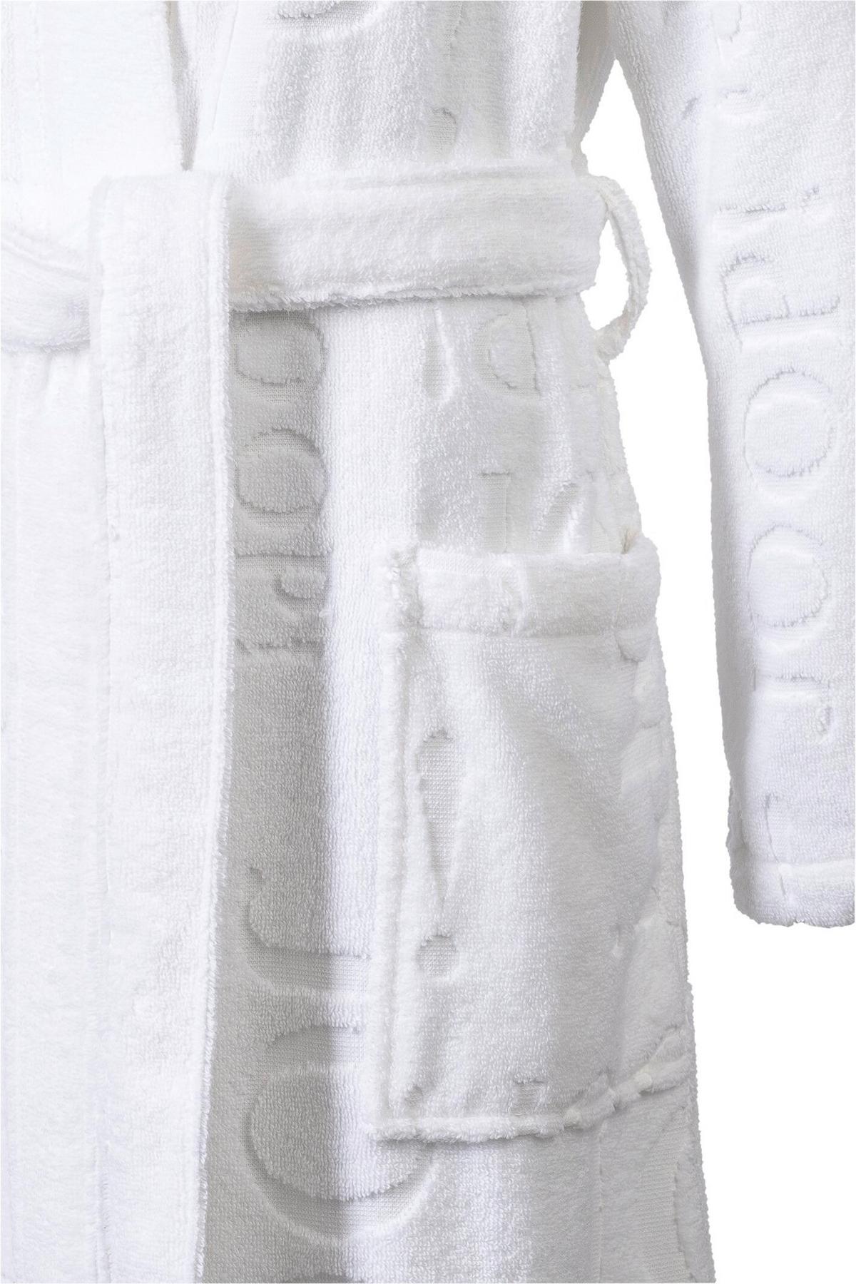 SZLAFROK KĄPIELOWY REPEAT - biały, Basics, tkanina (32/34null) - Joop!