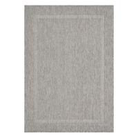 Flachwebeteppich Relax Grau ca. 200x290cm - Grau, Basics, Textil (200/290cm) - Novel