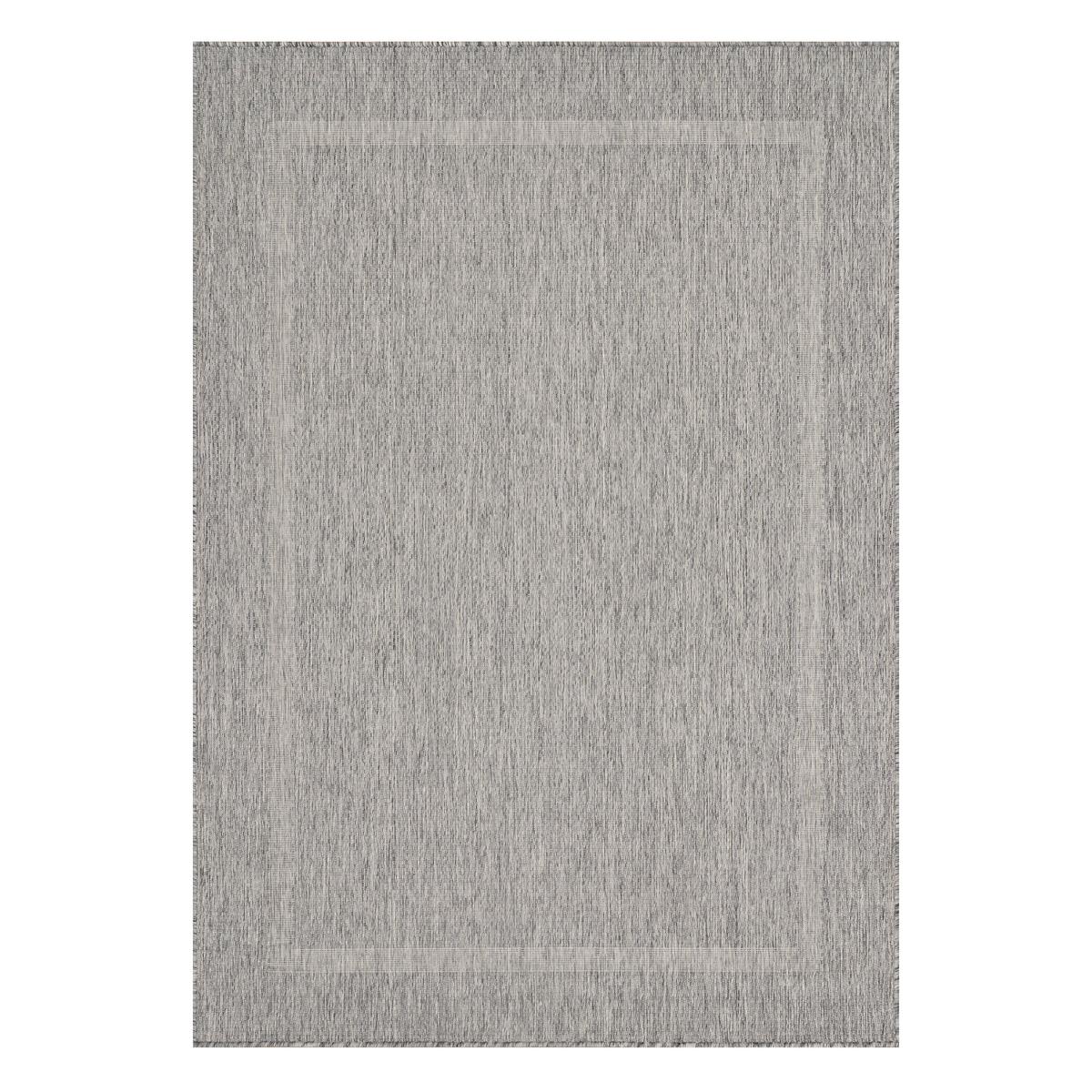 Flachwebeteppich Relax Grau ca. 200x290cm - Grau, Basics, Textil (200/290cm) - Novel