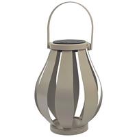 Solarleuchte Sonni Braun max. 0,06 Watt - Beige, KONVENTIONELL, Kunststoff/Metall (15/20-27,5cm) - Modern Living