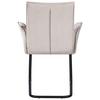 STOL MED ARMSTÖD NOVA - beige/svart, Modern, metall/textil (63/90/61cm) - Mömax