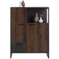 Komoda Visoka Steel - boje hrasta/smeđa, Lifestyle, drvni materijal/metal (88/119/40cm) - Modern Living Komoda Visoka Steel - boje hrasta/smeđa, Lifestyle, drvni materijal/metal (88/119/40cm) - Modern Living