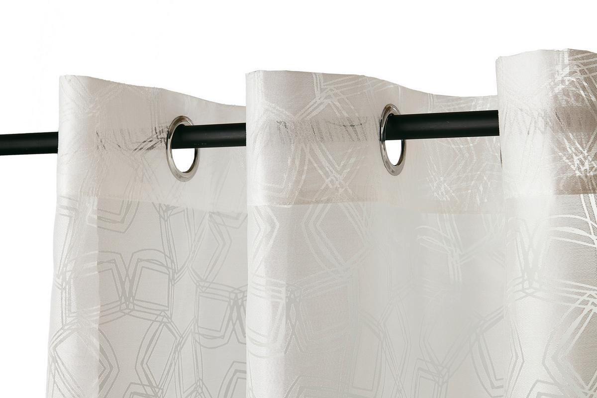 ZASŁONA NA PRZELOTKACH SW-TYPE - kremowy/biały, Design, tkanina (140/250cm) - Schöner Wohnen