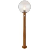 Svjetiljka Podna Vanjska 31863ws Ossy - prirodne boje/prozirno, Basics, staklo/metal (25/100cm) - Globo