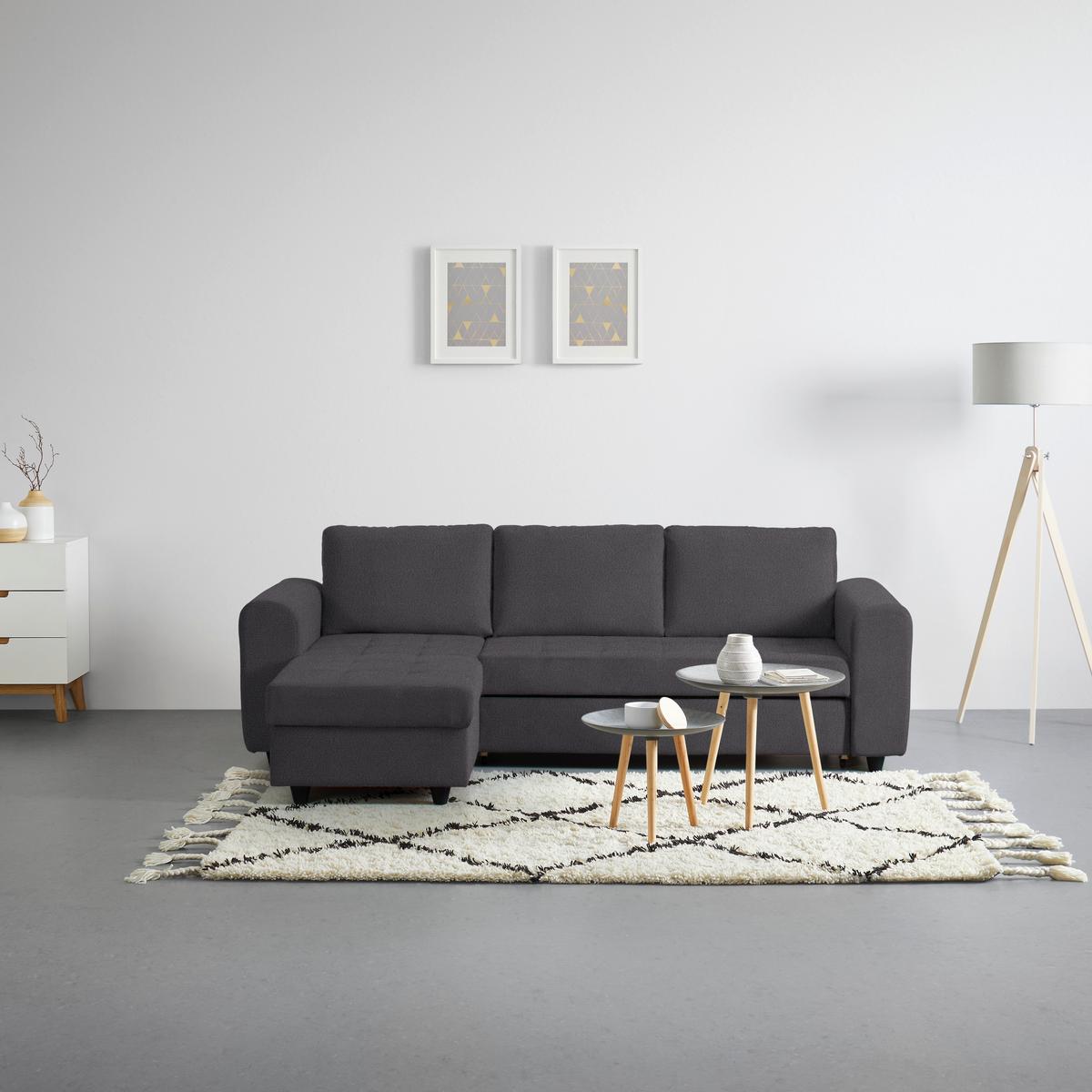 Kutna Garnitura River - antracit, Moderno, tekstil (245/145cm) - Modern Living