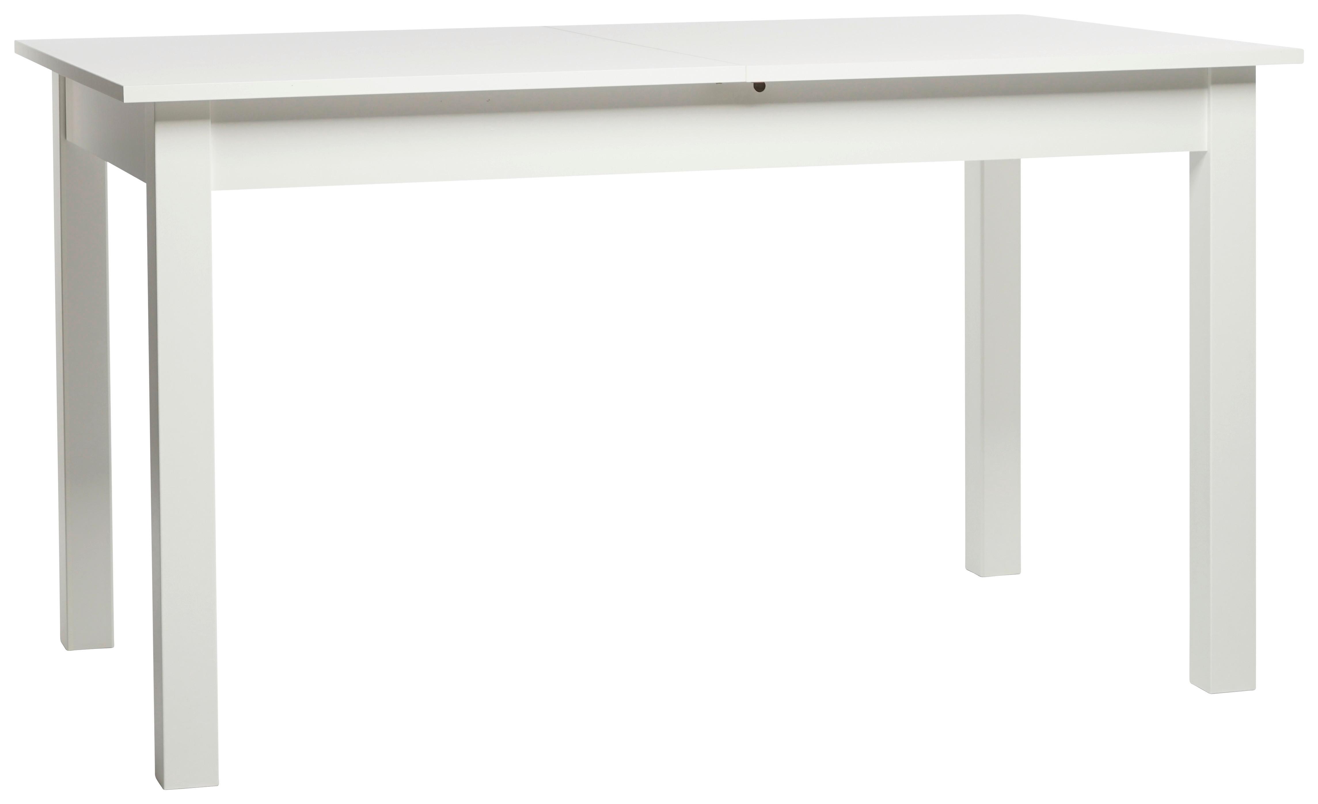 Raztegljiva Jedilna Miza Coburg, Bela, 140-180x80cm - bela, Design, leseni material (140-180/80/76,5cm) - P & B