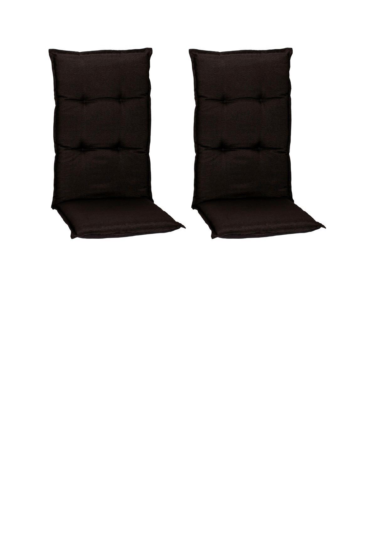 Hochlehner Auflagen Trier 2er-Set ca. 118x46 cm Grau - Grau, Basics, Textil (118/46/8cm) - Gardenson