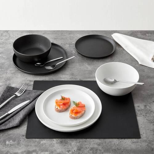 Serviciu de masă 12/1 Michael - negru, Lifestyle, ceramică - Mömax