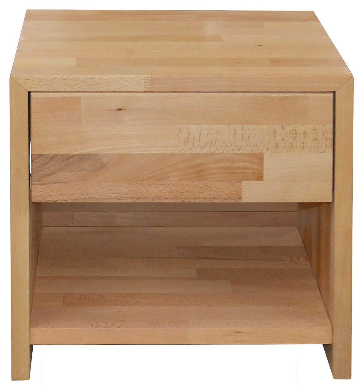 SZAFKA NOCNA STELLA - kolor bukowy, Natur, drewno (45/45/35cm) - Carryhome