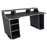 Gamingtisch Matrix Anthrazit/Weiß - Anthrazit/Weiß, LIFESTYLE, Holzwerkstoff (180/85/76cm) - MID.YOU