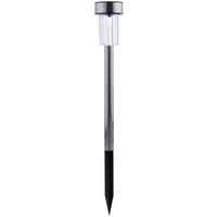 Solarleuchte Grundig 10er-Set Schwarz/Silberfarben - Silberfarben/Schwarz, Basics, Kunststoff (20.5/12.5/10cm) - Grundig