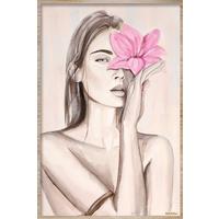 BILD STL-DE-ROUW-004-80X120-AKVELT - Hellbraun/Rosa, Basics, Holz/Kunststoff (80/120/10cm)