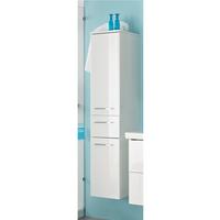 Midiszekrény Carina - króm/fehér, Modern, faalapú anyag (30/141/33cm)